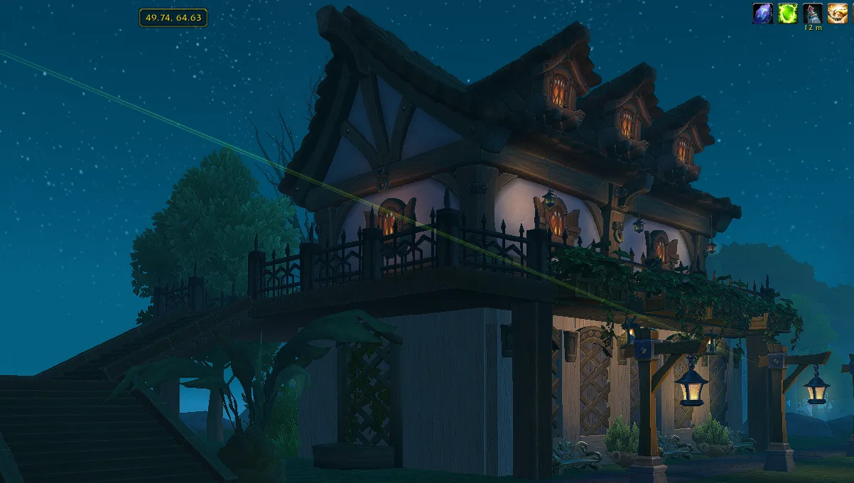 Creole Cottage HUD layout screenshot