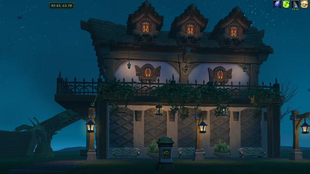 Creole Cottage HUD layout screenshot
