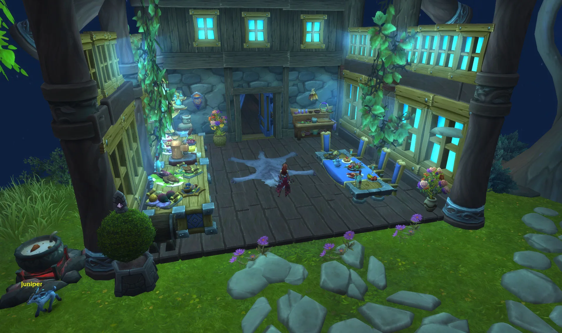 Beautiful nightroom with a bouffee HUD layout screenshot